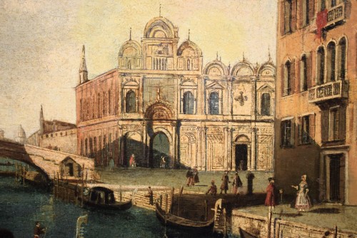 Antiquités - Venice, Scuola Grande di S. Marco - Canaletto school - 18-19th century